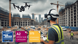 Comment financer une formation drone avec le CPF, image d'illustration montrant un pilote de drone sur un chantier