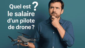 Un pilote de drone qui se demande quel est le montant de son salaire